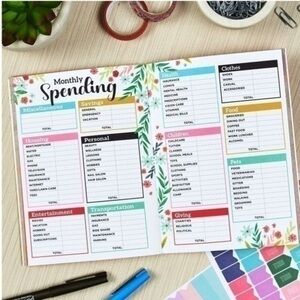Budget Planner Financial Organizer‎ Expense Tracker Monthly Yearly Undated